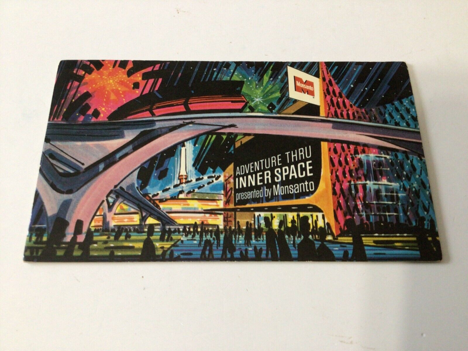1967 Disneyland Adventure Thru Inner Space Postcard Book, Presented by Monsanto