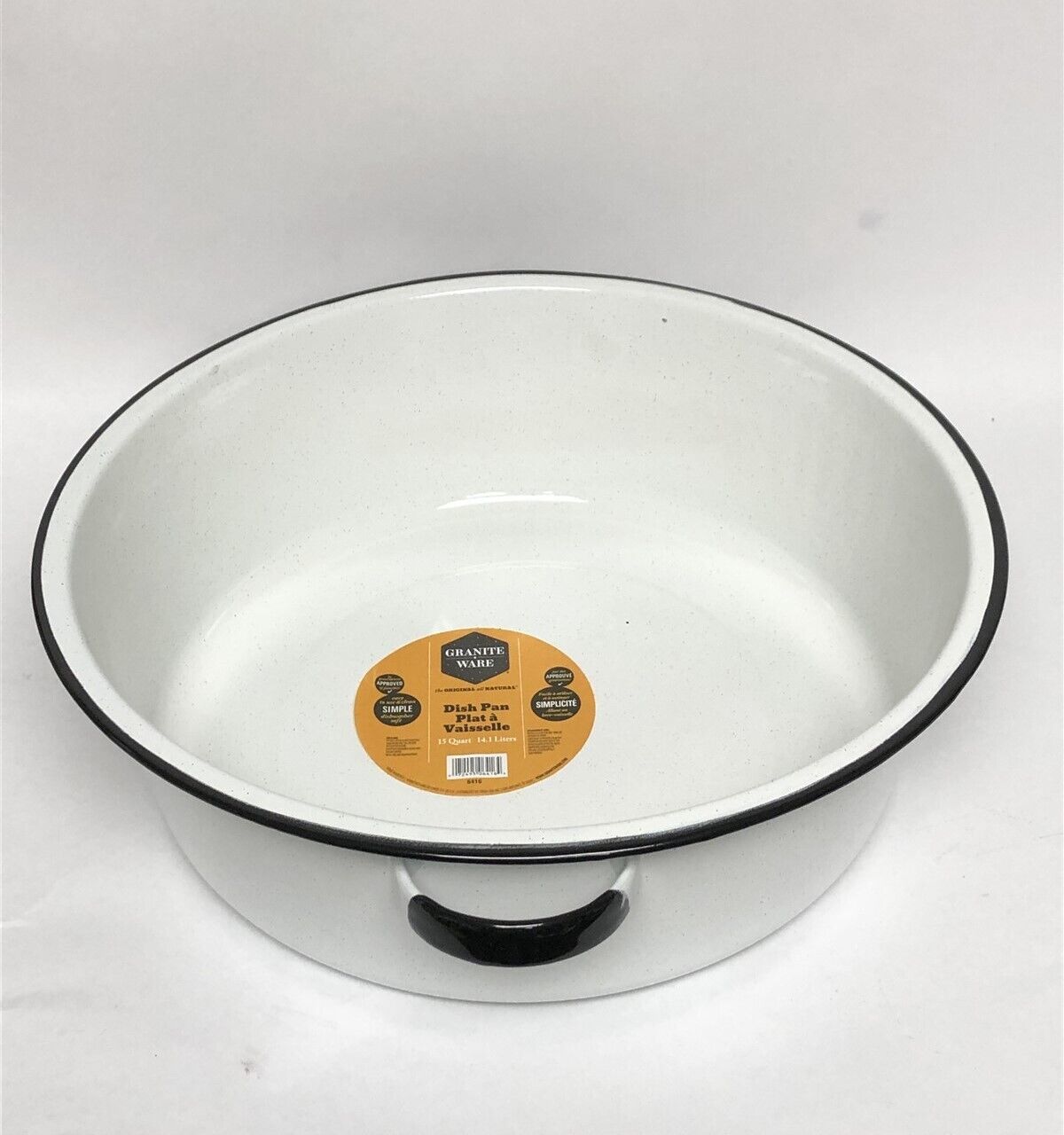 Granite Ware 6416-4 White Dish Pan- 15 Quart