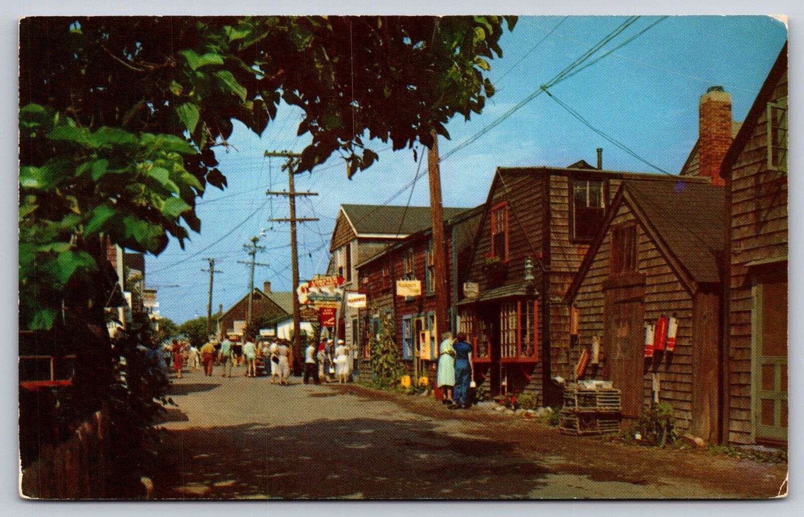 Postcard Bearskin Neck Rockport Massachusetts