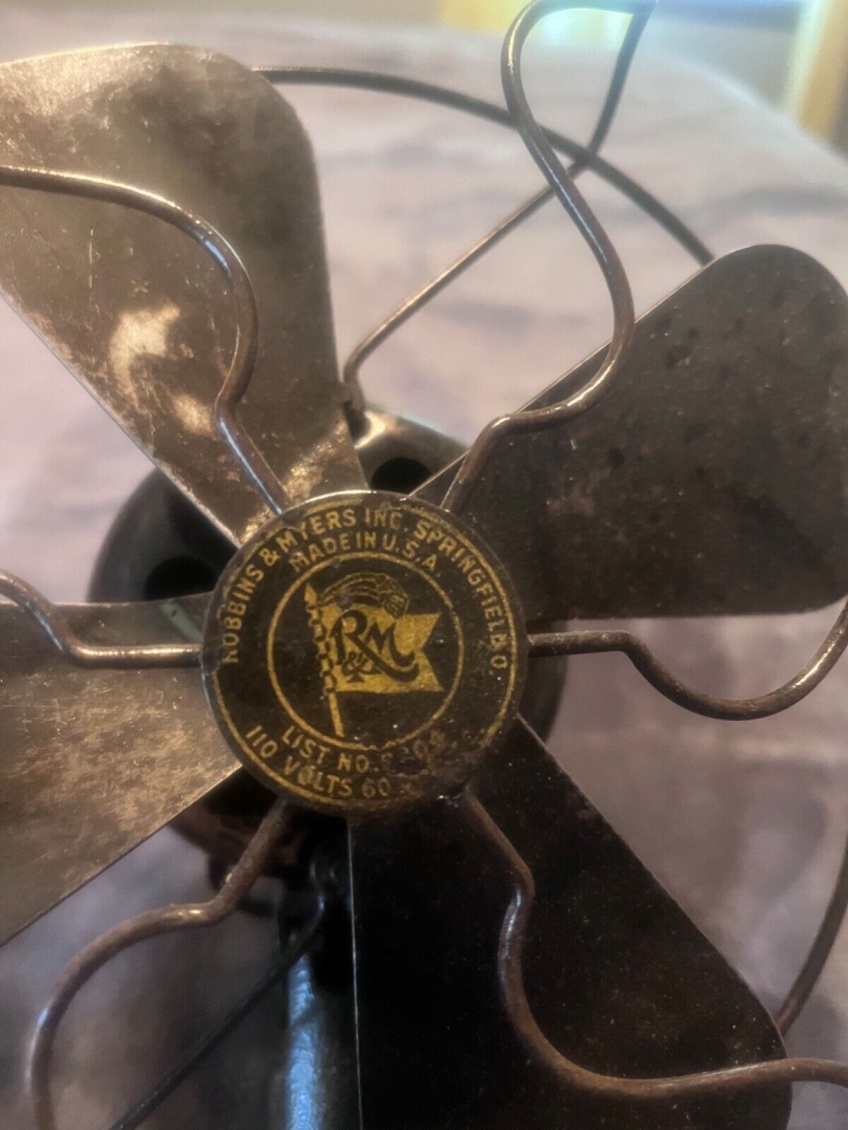 antique robbins and meyers inc fan