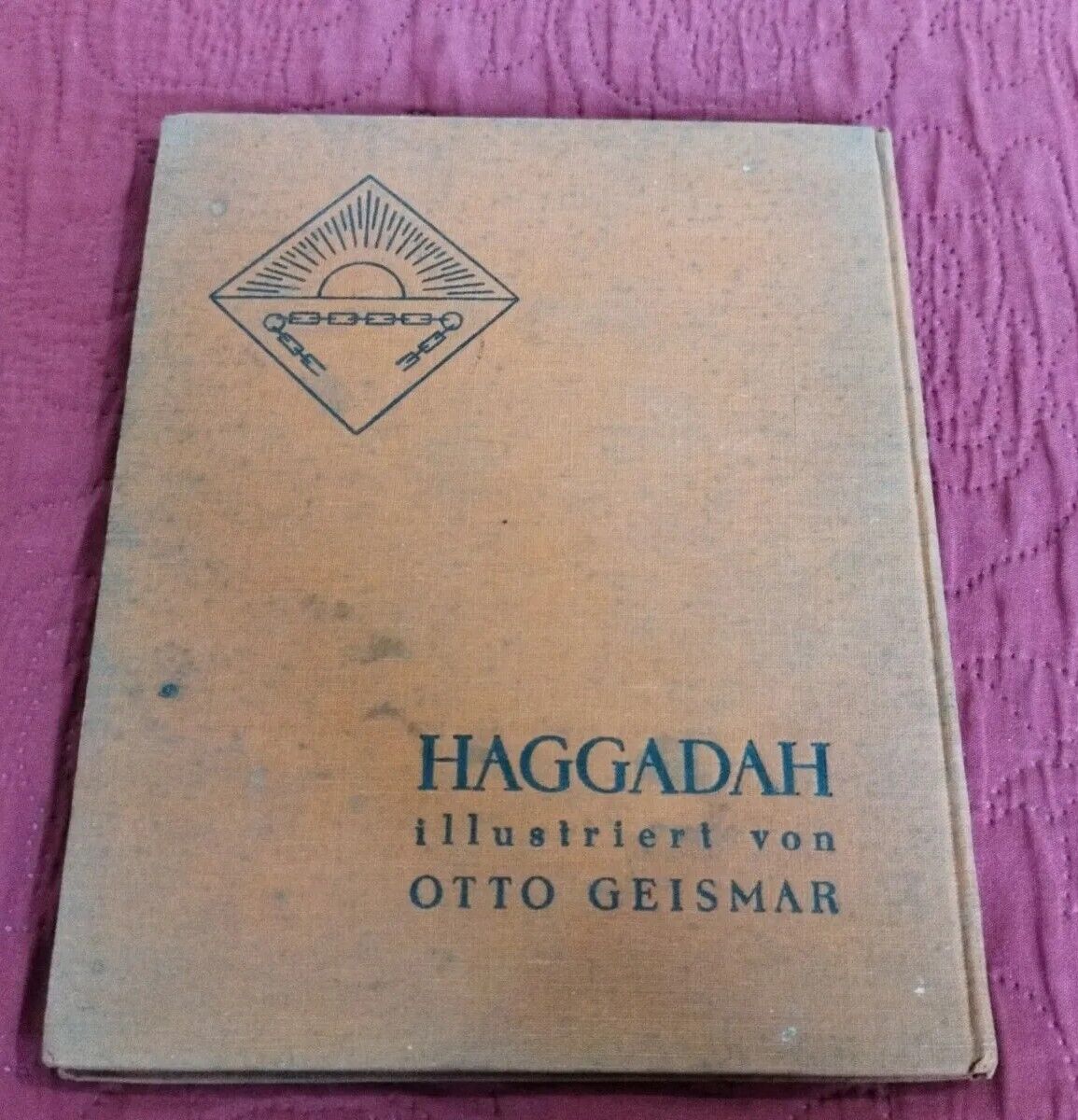 1928 German JEWISH ART Passover HAGGADAH Judaica OTTO GEISMAR Hebrew JUGENDSTIL