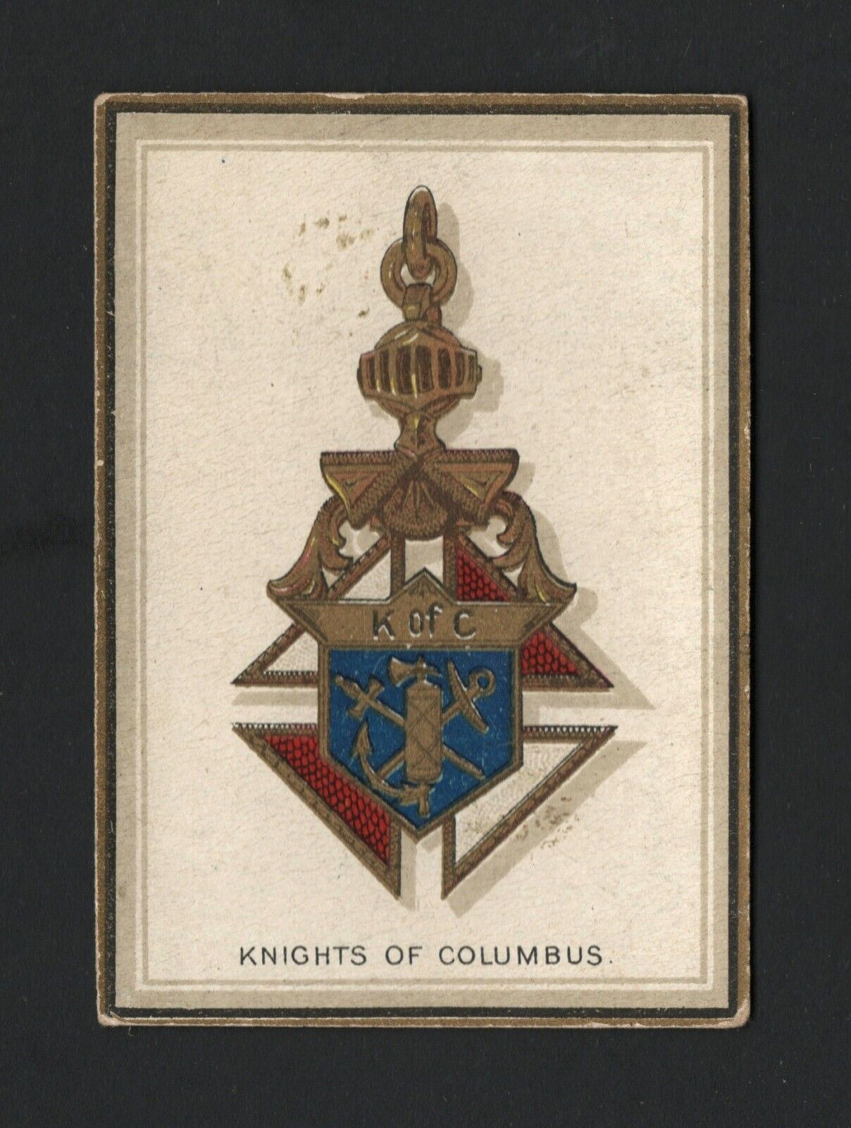 1911 Emblem Cigarettes Emblem Series #27 – Knights of Columbus
