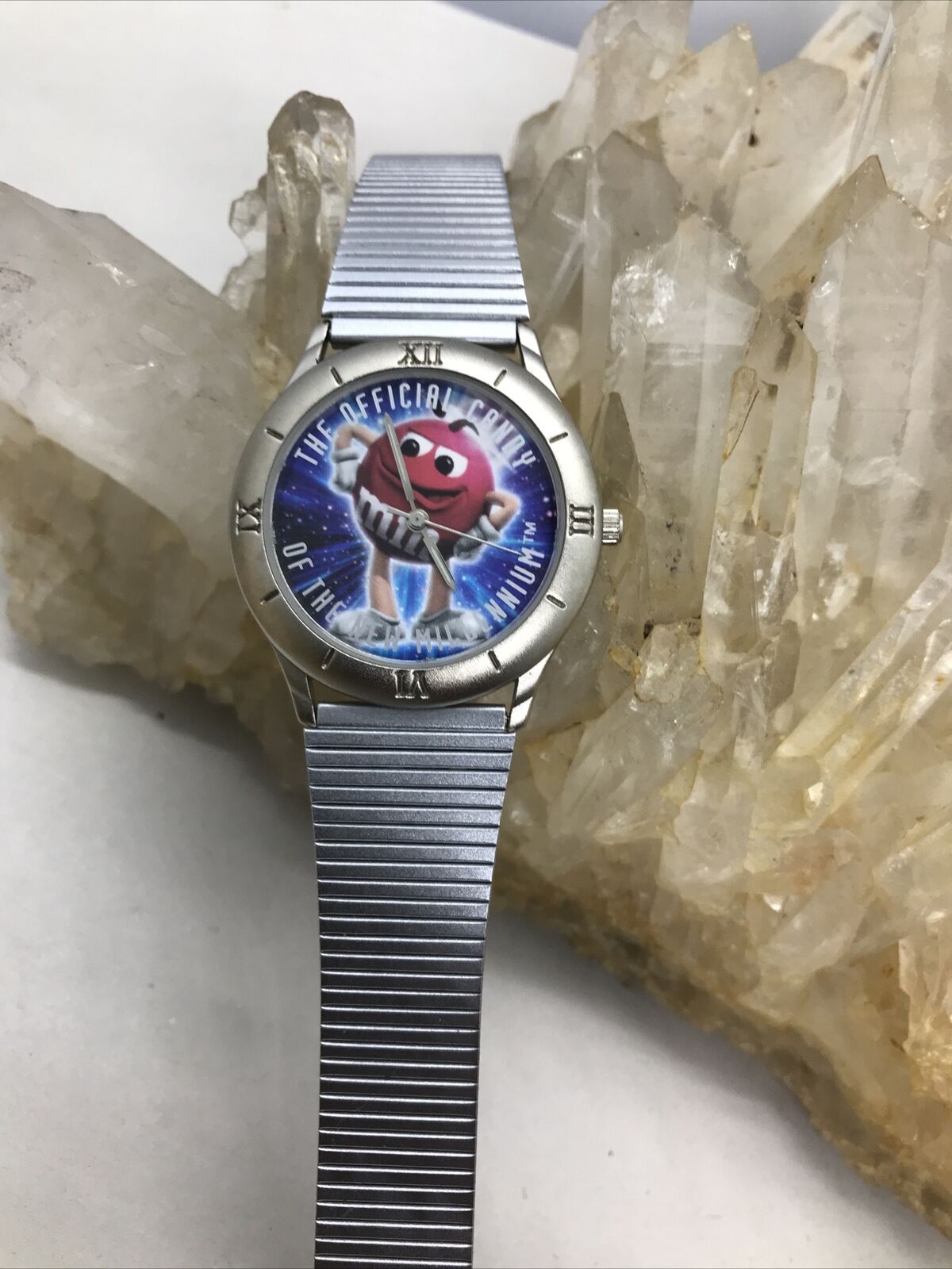 Vintage 1998 M&Ms Official Candy Of The Millennium Watch With New Battery