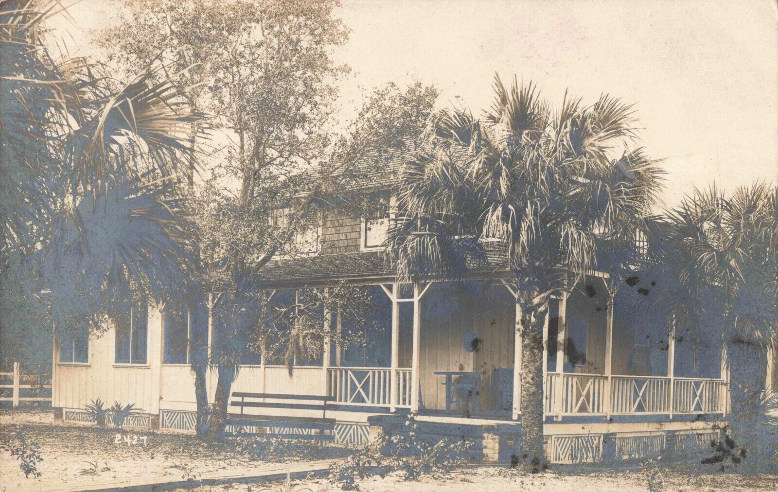 Cottage Beach House Fort Pierce Florida FL c1910 Real Photo RPPC