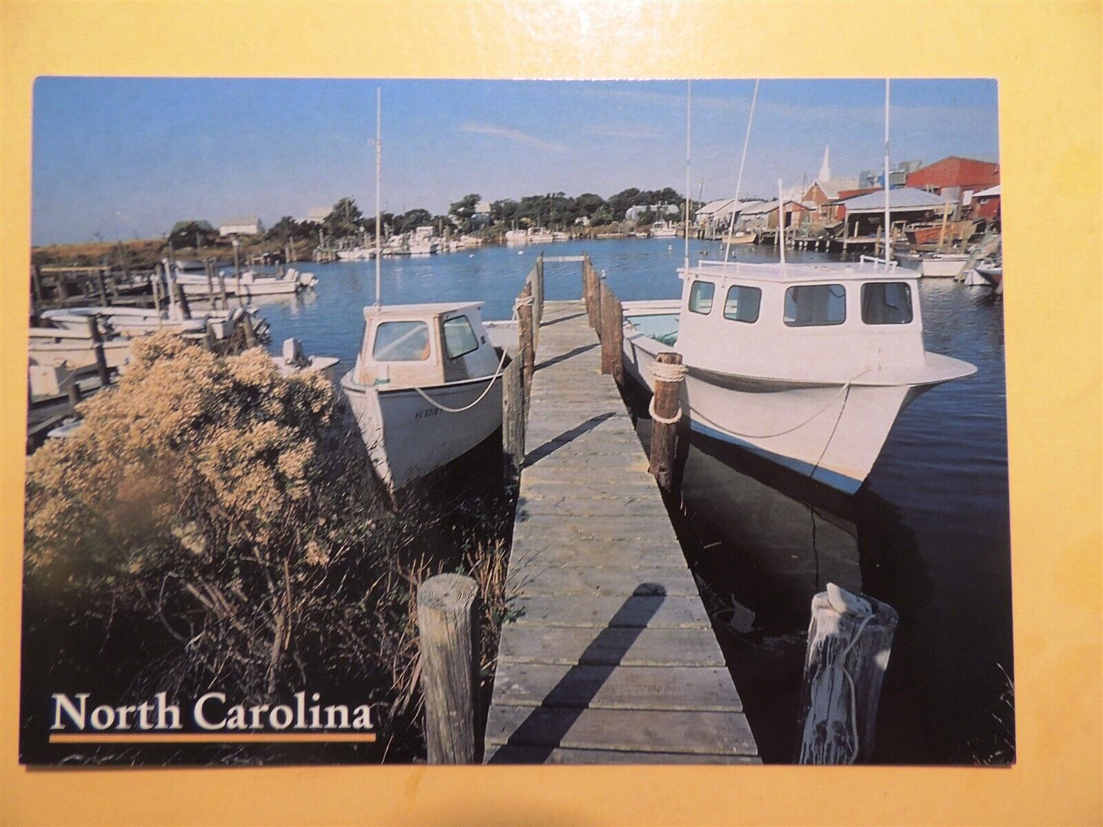 Hatteras Island North Carolina vintage postcard Avon Harbor 1998