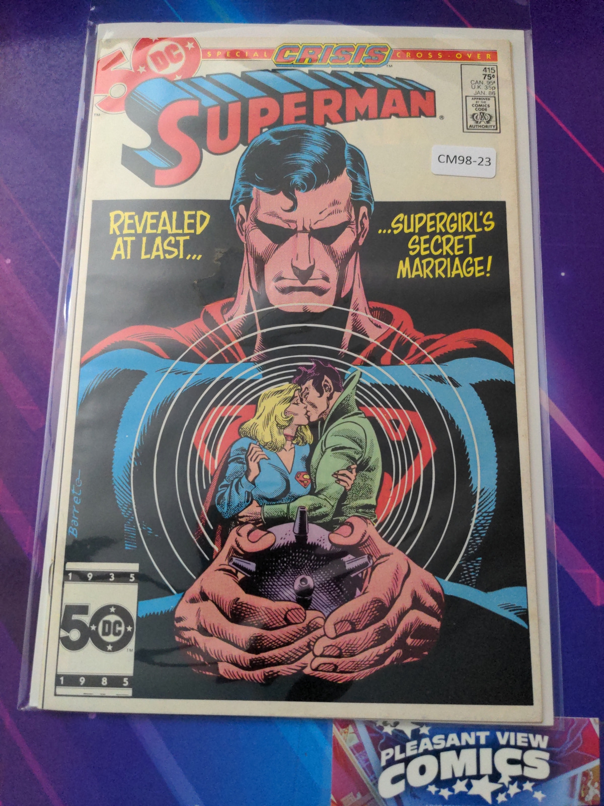 SUPERMAN #415 VOL. 1 8.0 DC COMIC BOOK CM98-23