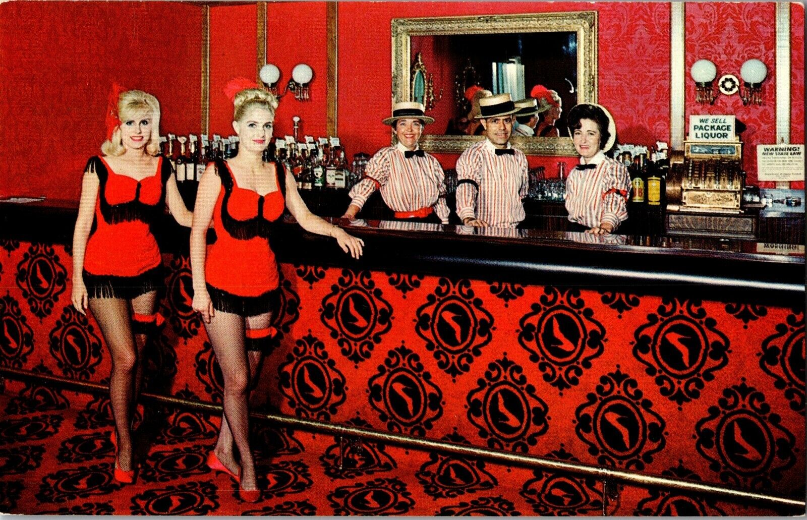 Red Slipper Cocktail Lounge, Holiday Inn Springfield MO Vintage Postcard H60
