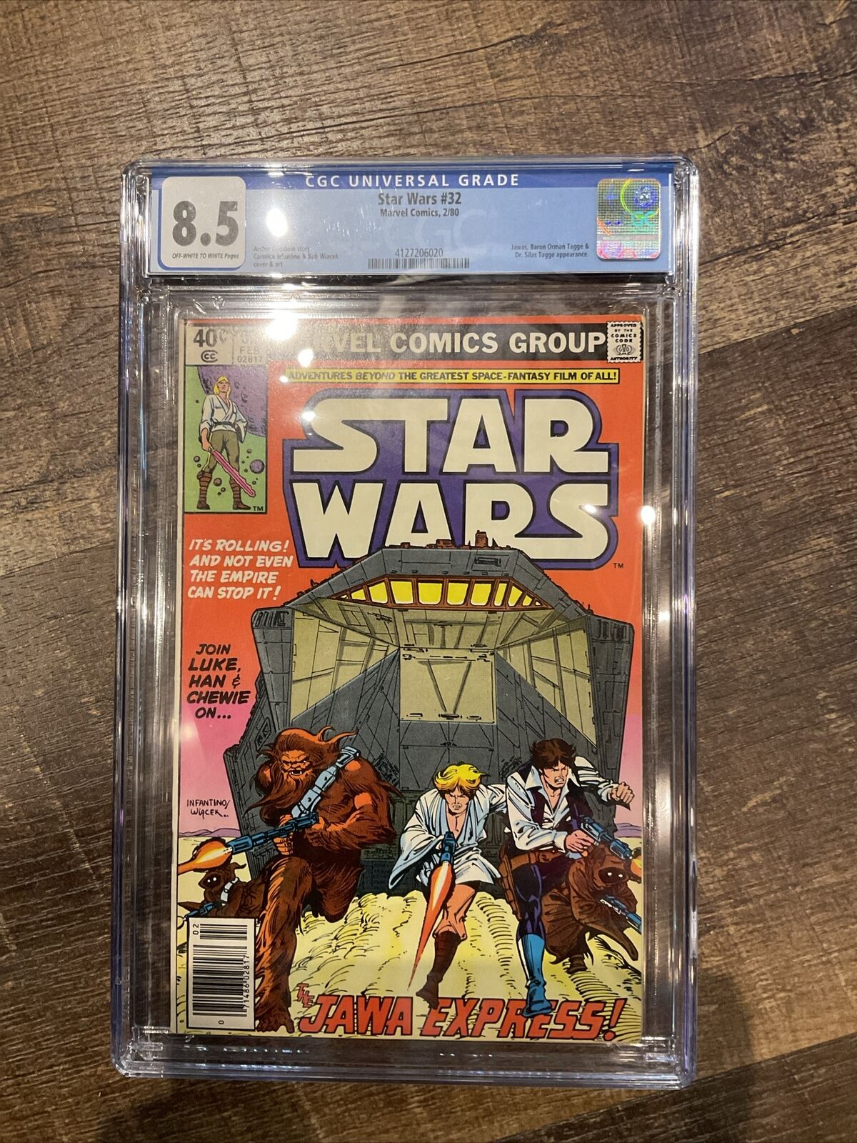 Star Wars #32 CGC Graded 8.5 Marvel 1980 OFF-White To White Pages Comic Book.