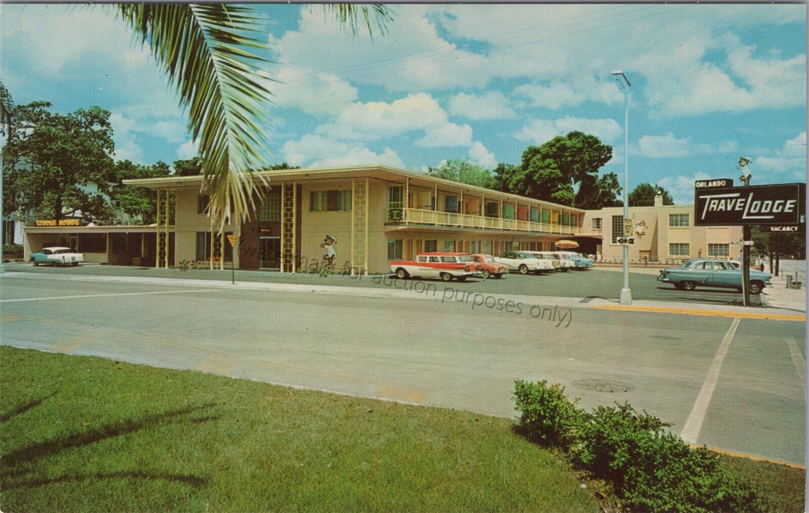 Orlando, FL: Downtown Orlando Travel Lodge - Vintage Florida Postcard