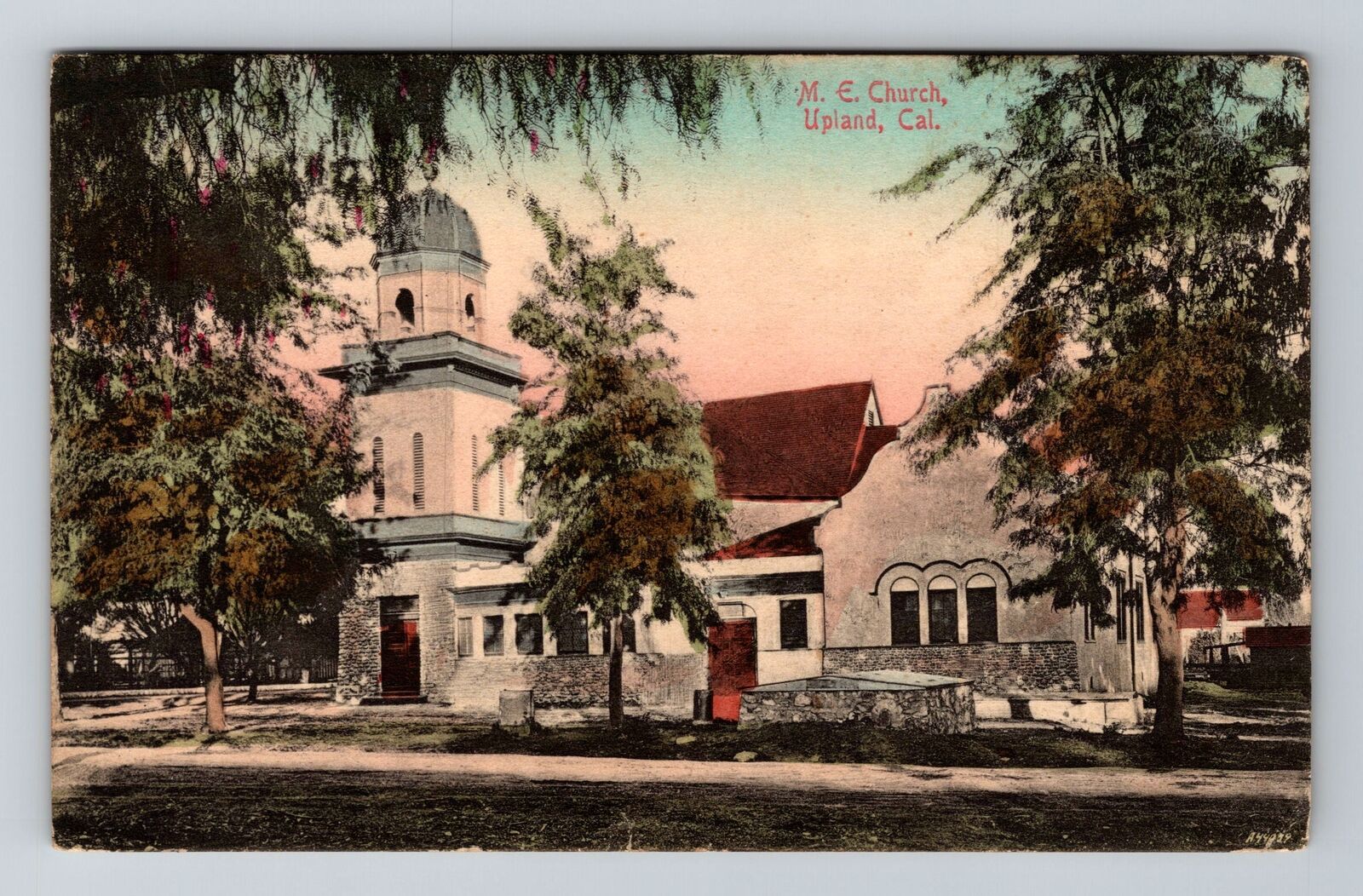 Upland CA-California, M.E. Church, c1908 Antique Vintage Souvenir Postcard