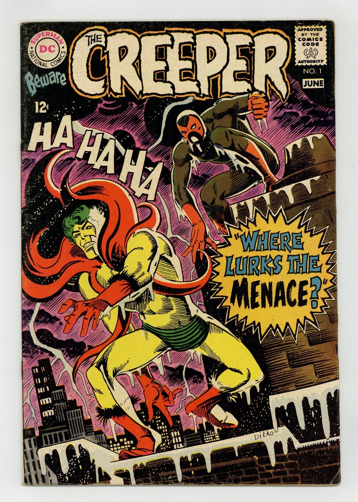 Beware the Creeper #1 VG 4.0 1968