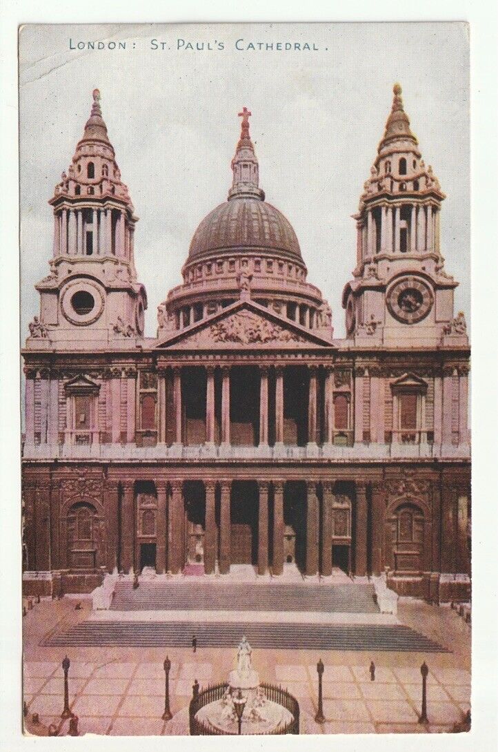 1948 London PC St Paul\'s Cathedral, Photochrom Co. Ltd.
