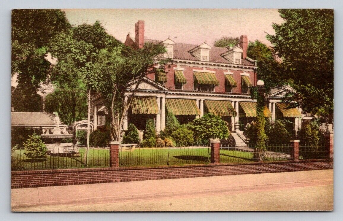 c1930s Hand Colored Residence Humprheys Fayette ST Charleston West Virginia P647