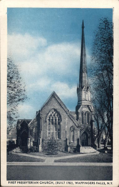 Wappingers Falls,NY First Presbyterian Church Dutchess County New York Postcard
