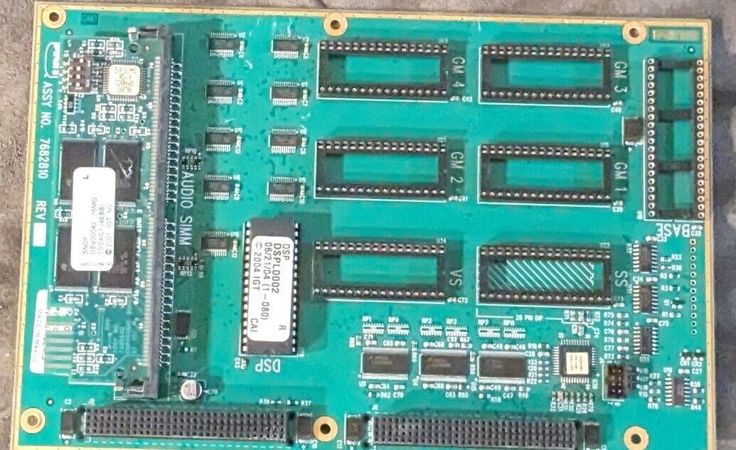  IGT Enhanced S2000 memory board W/sound simm and DSPL prom 