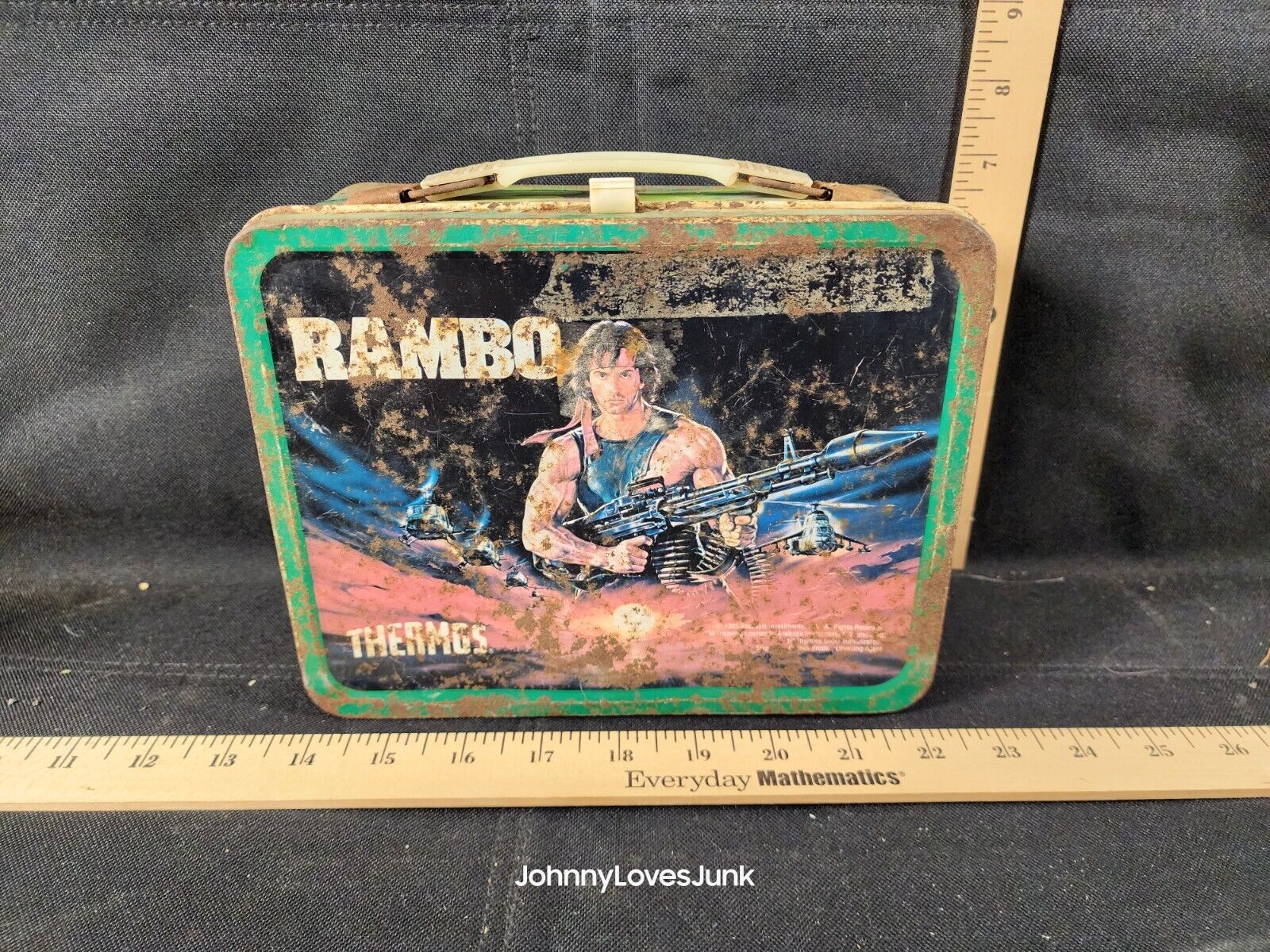 Vintage 80's Rambo Lunchbox Only No Thermos 