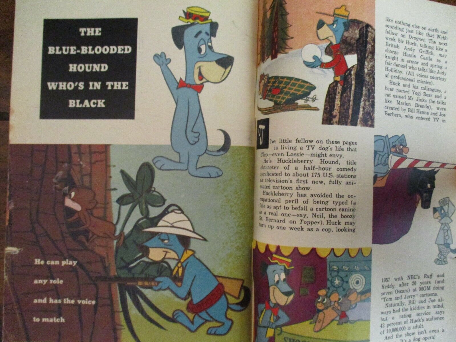 Jan. 10, 1959 TV Guide(HUCKLEBERRY  HOUND/JACK WEBB/JEANNE COOPER/MILTON  BERLE)