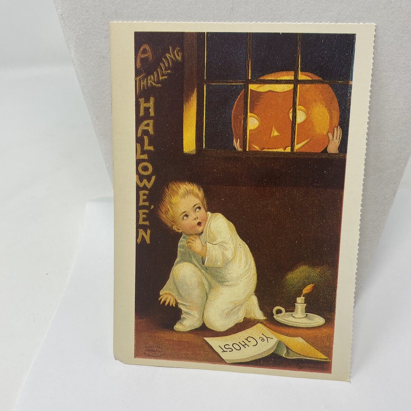 Postcard Thrilling Halloween 1988 Reproduction