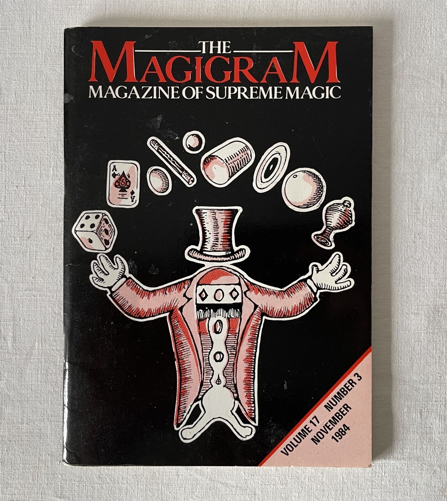 Vintage MAGIGRAM Magic Magazine of Supreme Magic Volume 17 No. 3 November 1984