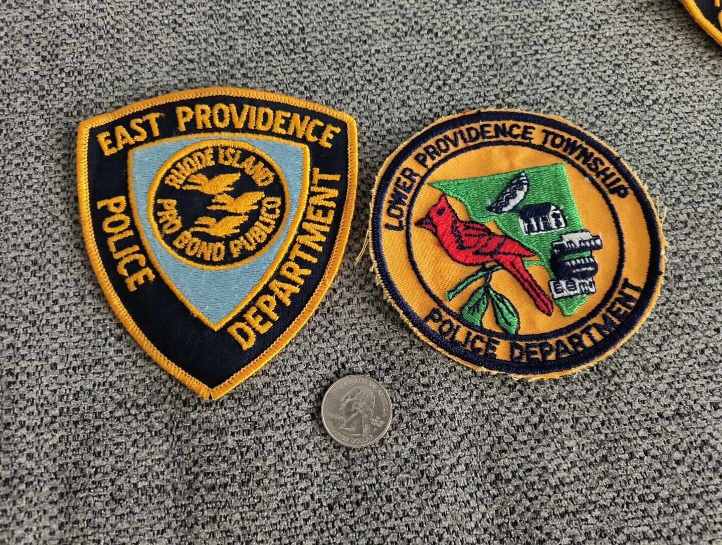 East Providence & Lower Providence Rhode Island Police Patch Set Of 2