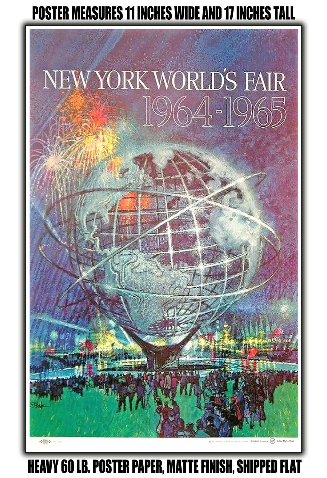 11x17 POSTER - 1964 New York World\'s Fair 1964 1965