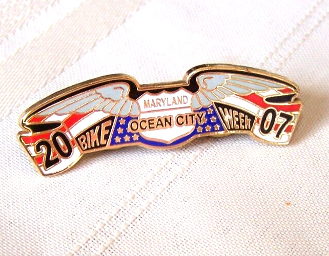 Harley Davidson 2007 Ocean City Bike Week Vest Jacket Pin