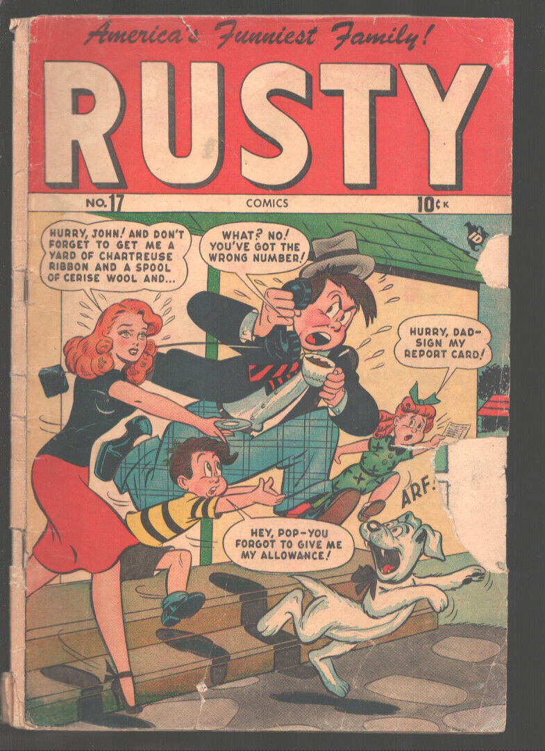 Rusty #17 1948- Marvel-Spicy Good Girl Art -Hedy de Vine & Tessie the Typist ...