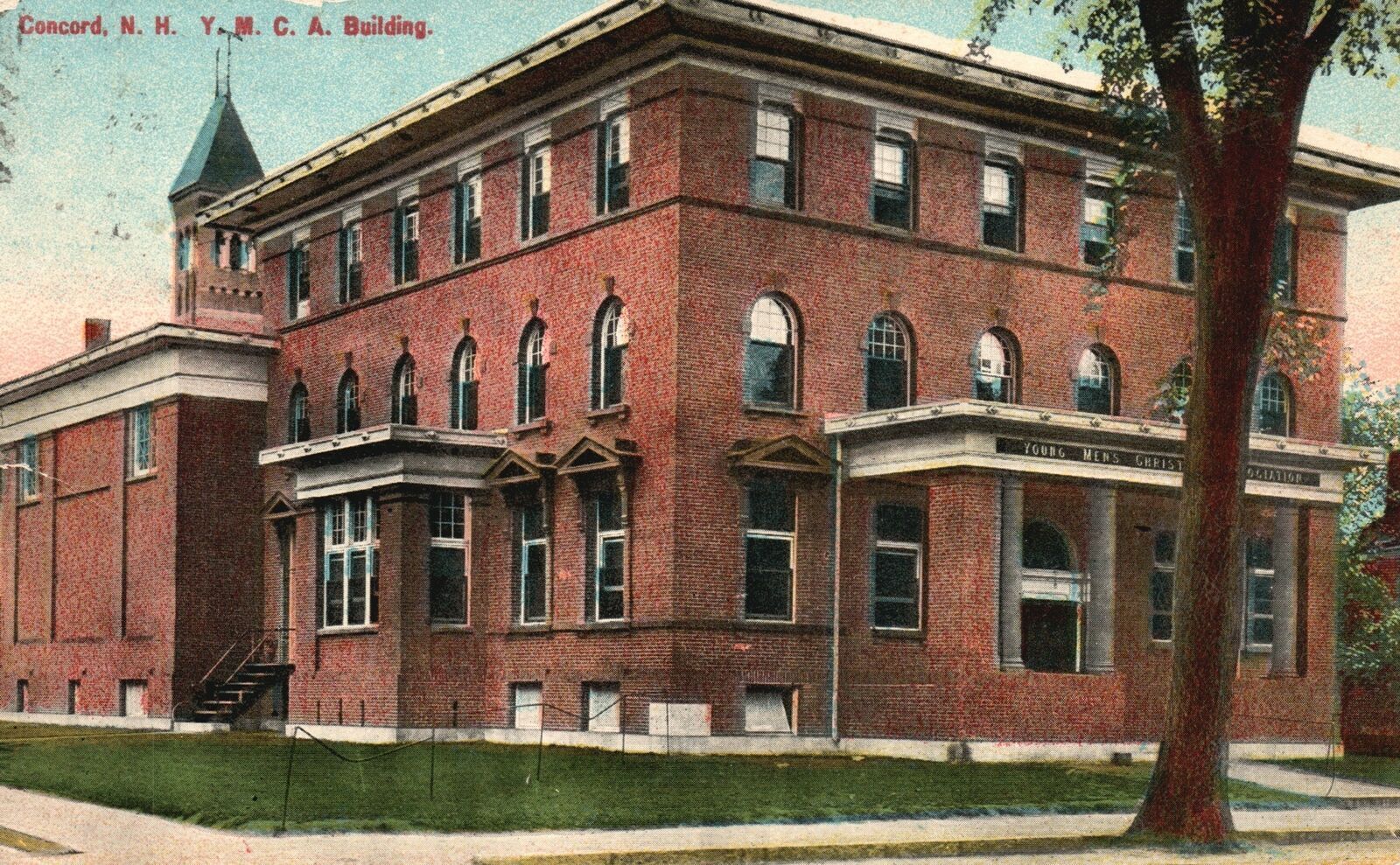 Vintage Postcard 1910\'s Y.M.C.A. Building Concord New Hampshire Hugh C. Leighton