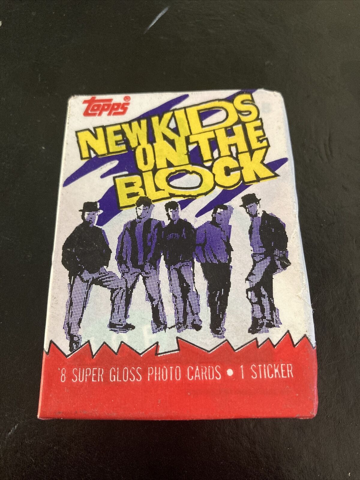 1989 Topps New Kids On The Block Cards, 1 Sealed Wax PACK From Wax Box, 8 Cards