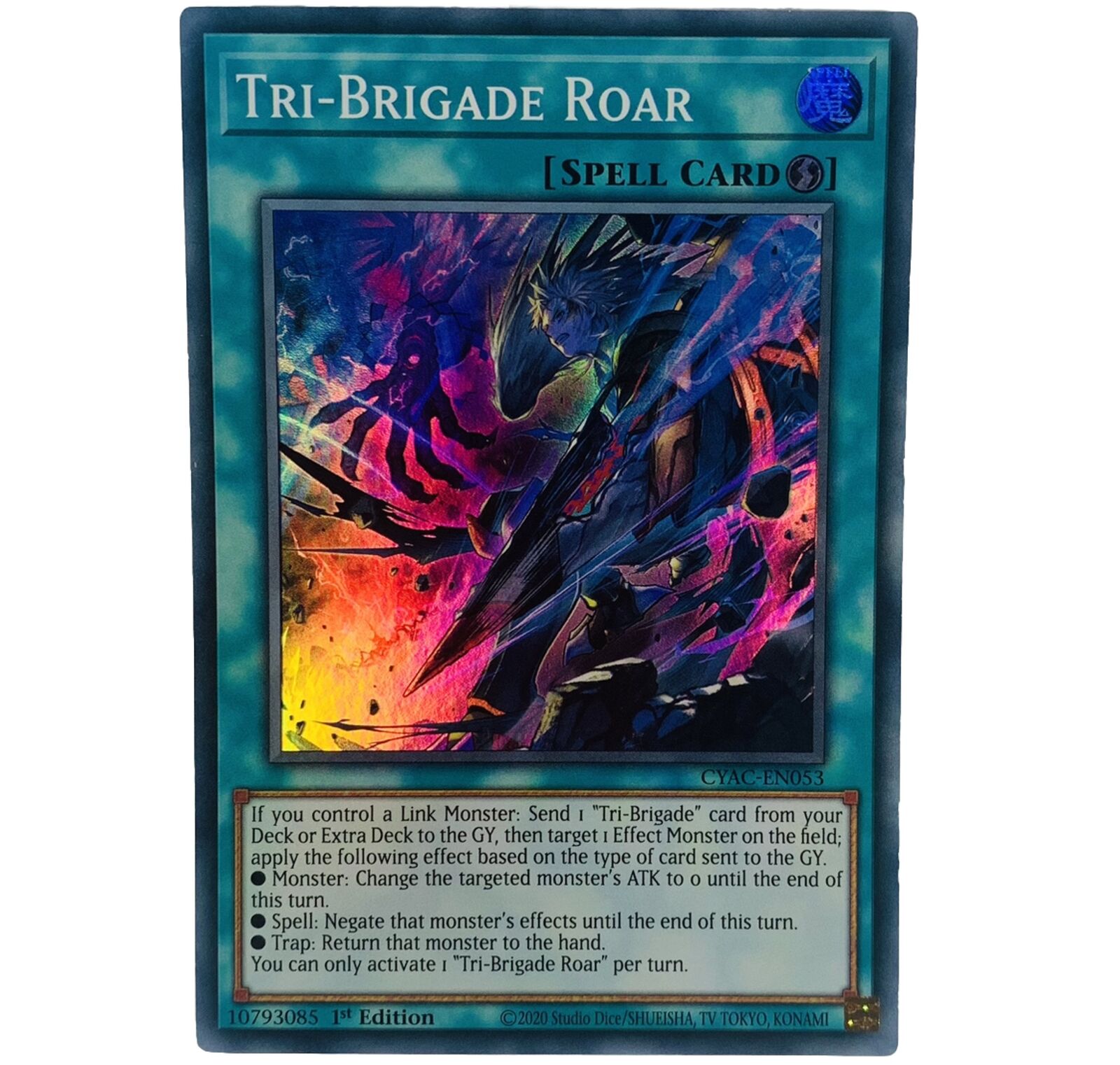 YUGIOH Tri-Brigade Roar CYAC-EN053 Super Rare Card 1st Edition NM-MINT