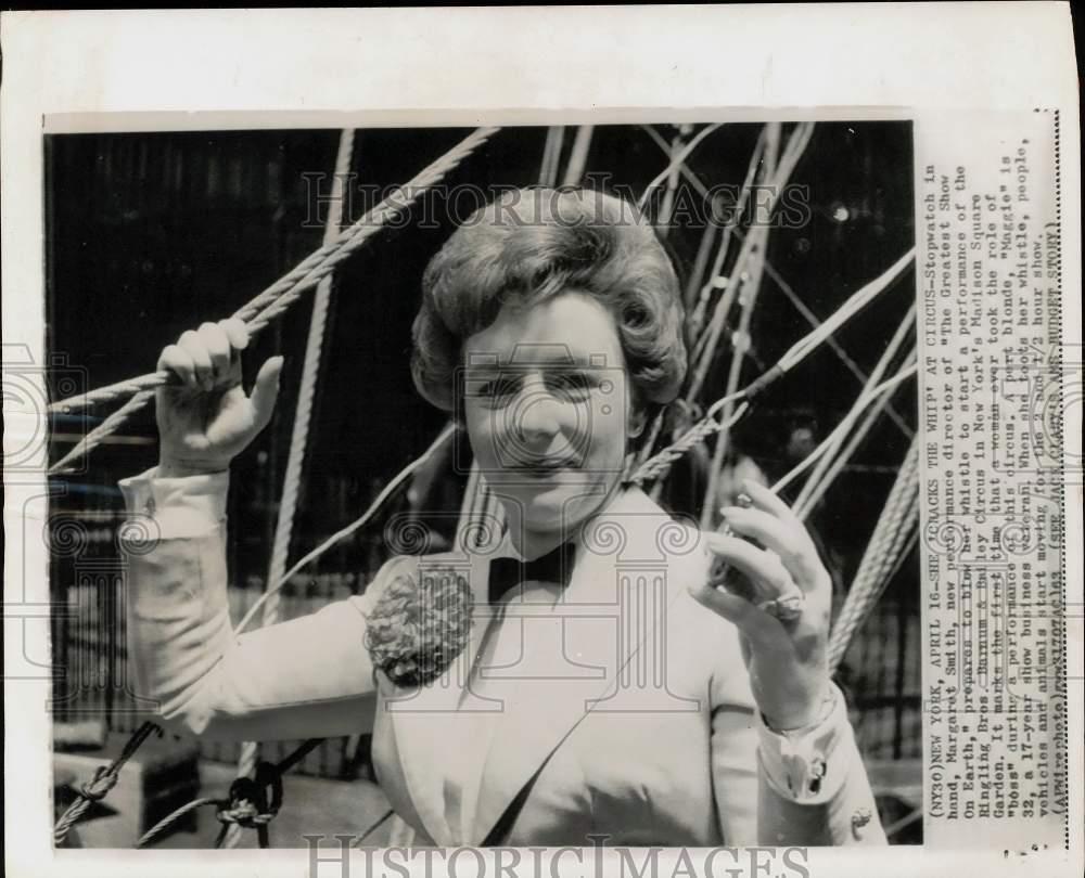 1983 Press Photo Margaret Smith of Ringling Bros. and Barnum & Bailey Circus