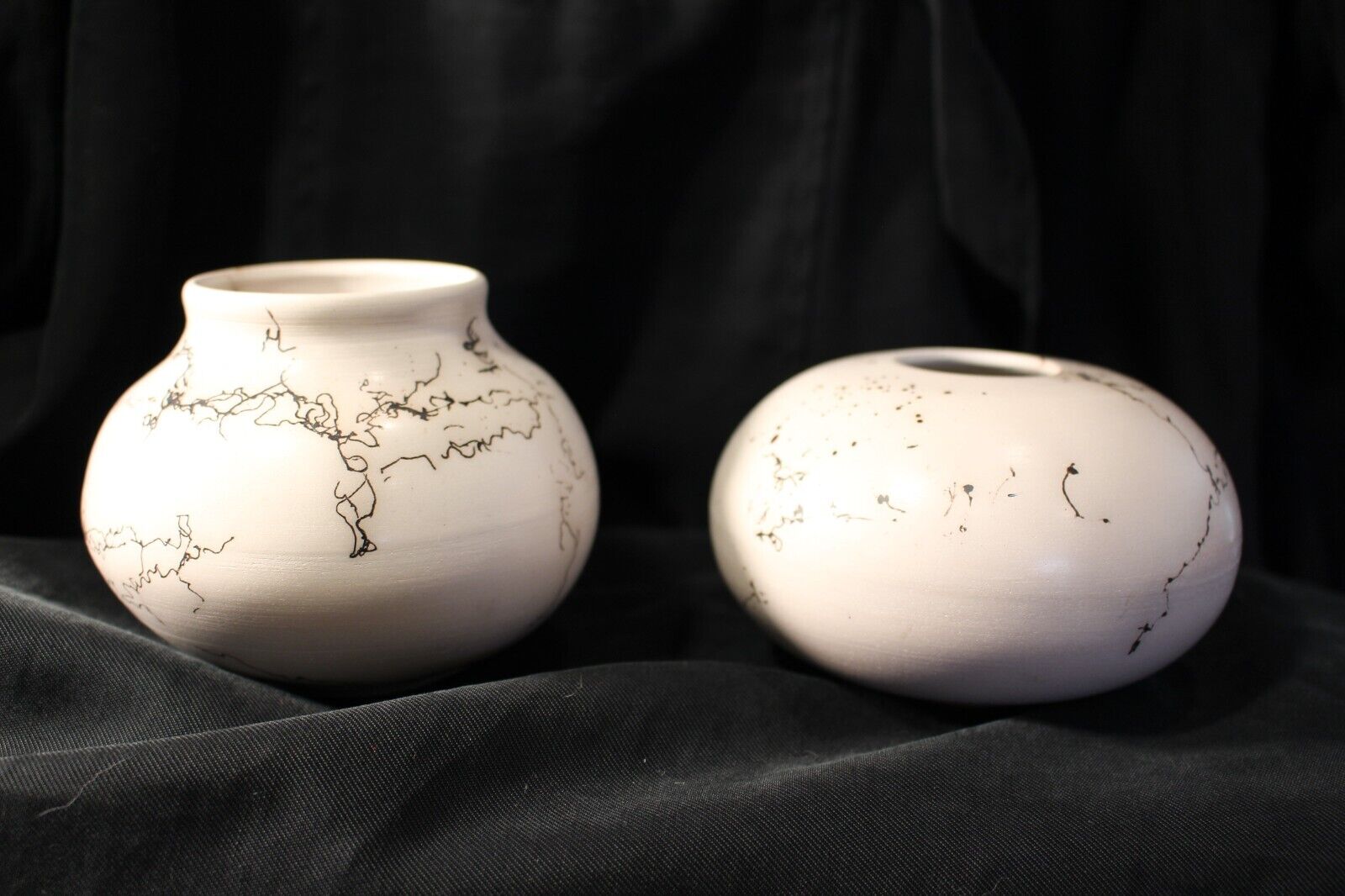 Michael Morier Burnished Horse Hair Pottery