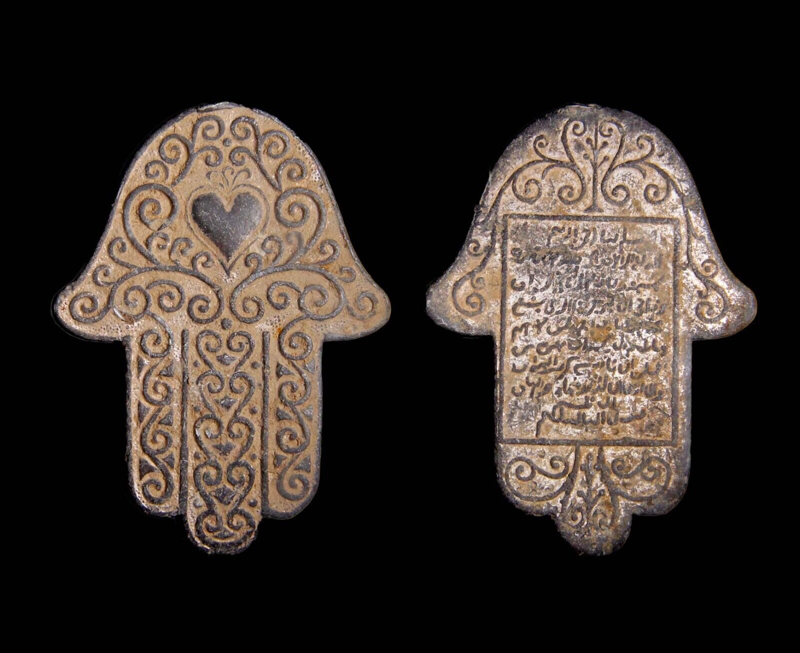 RARE Islamic Antiquity Ancient Artifact 14-16th Century SILVER Talisman Quran