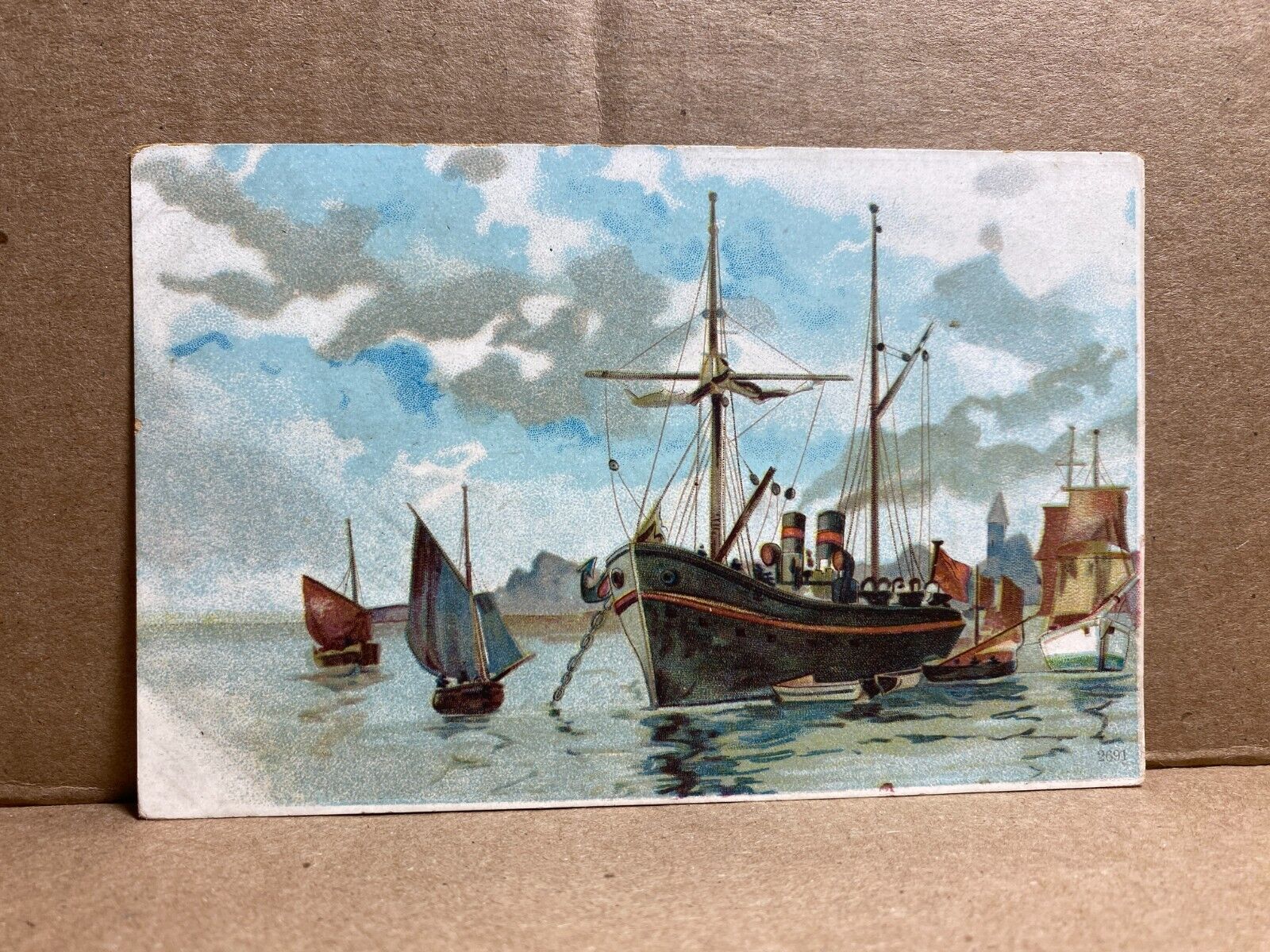 Boats c1900s Antique Postcard No 97