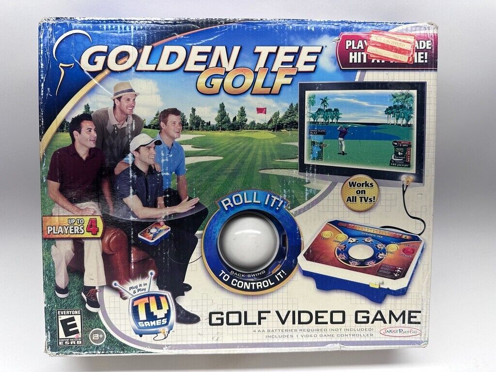 NEW 2011 Jakks Pacific Golden Tee Golf Game Plug N Play Home TV Edition