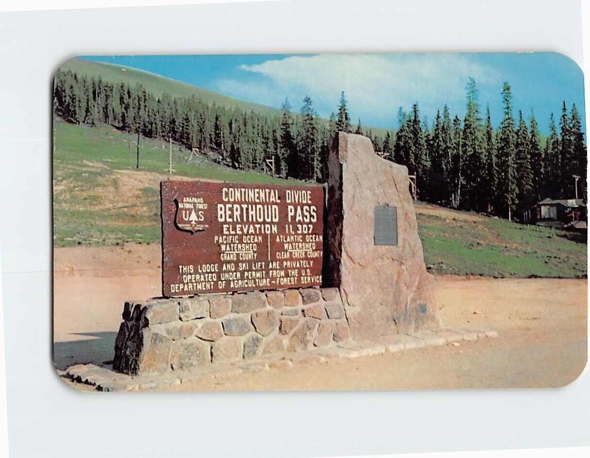 Postcard Markers at Summit of Berthoud Pass Colorado USA