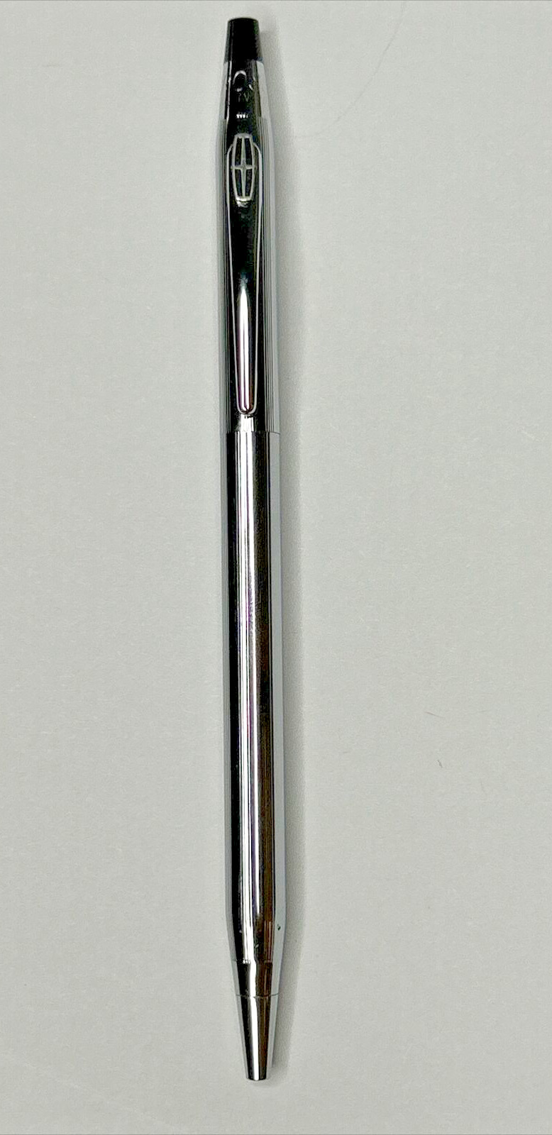 NOS CROSS Century Chrome Pen Classic 1960s w/ Lincoln Emblem ~ USA