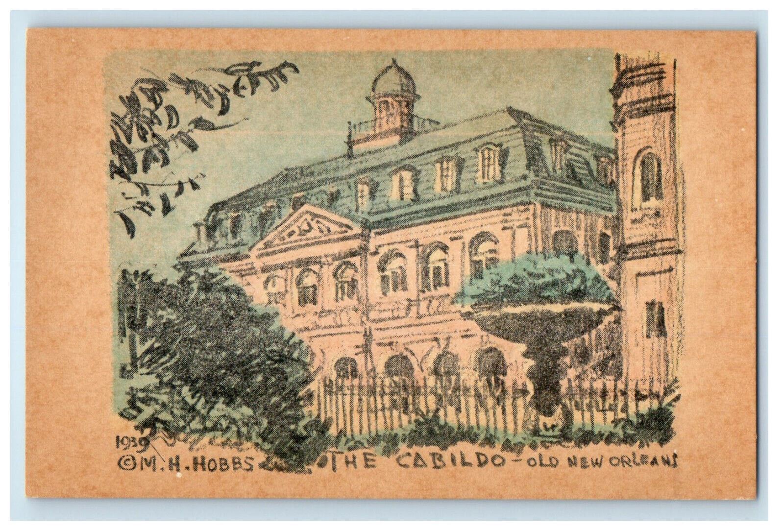 1939 The Cabildo Old New Orleans Louisiana LA Unposted Vintage Postcard