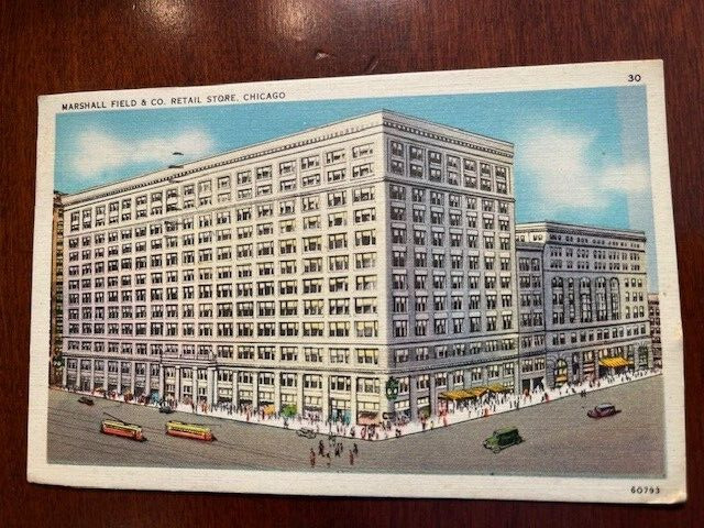 Vintage Postcard - Marshall Fields & Co, Chicago, Illinois 1937
