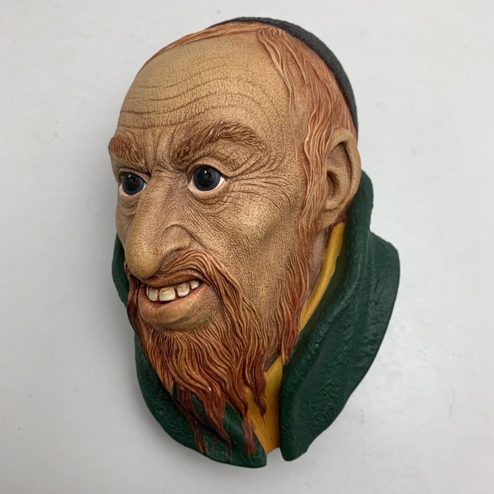 Bosson Chalkware Fagin 1964 Made In England Head Wall Hanging