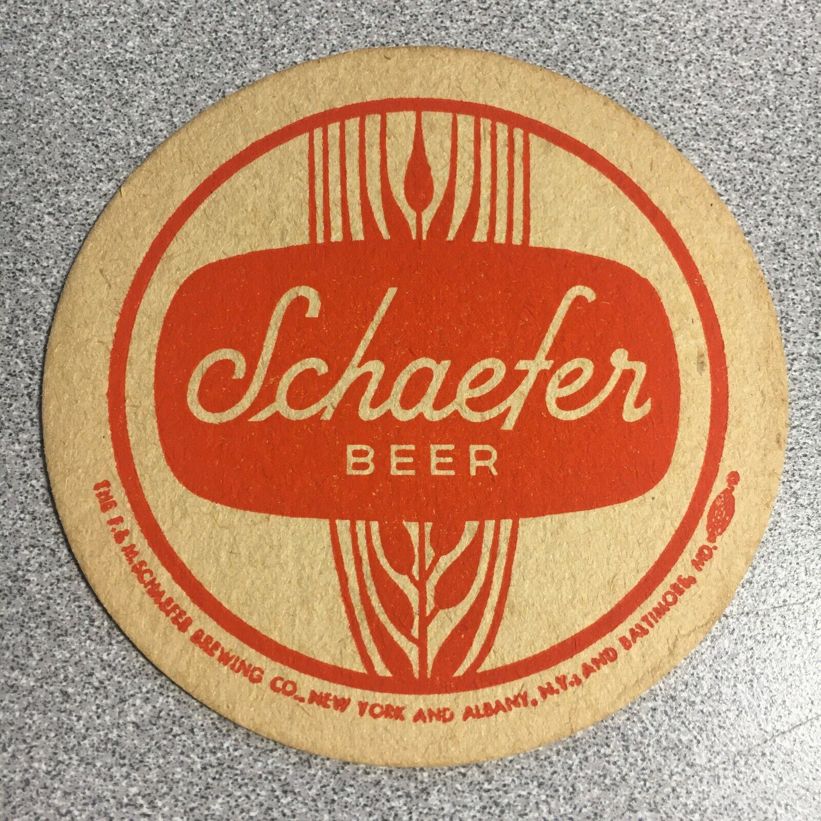 Schaefer Beer Coaster New York World\'s Fair