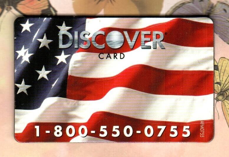DISCOVER CARD American Flag Promotional Refrigerator Magnet Card V2