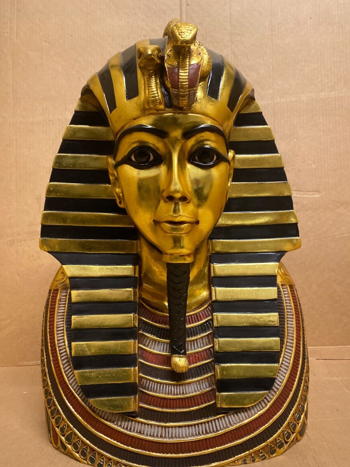 Egyptian Pharaoh King Tut Life Size Resin Bust Figure Prop Replica 26\