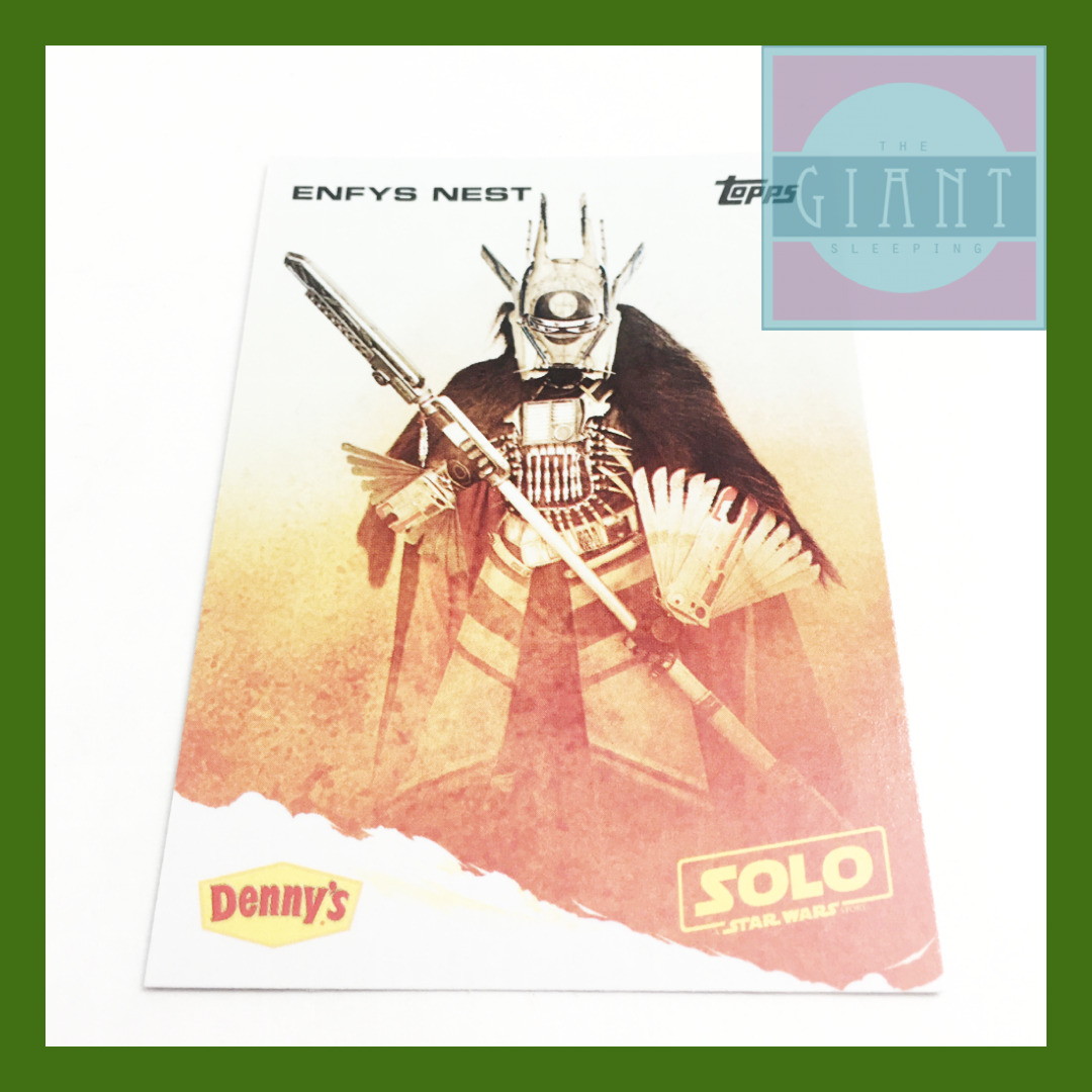 2018 Topps Star Wars Solo Set Denny\'s Enfys Nest Retail Exclusive 