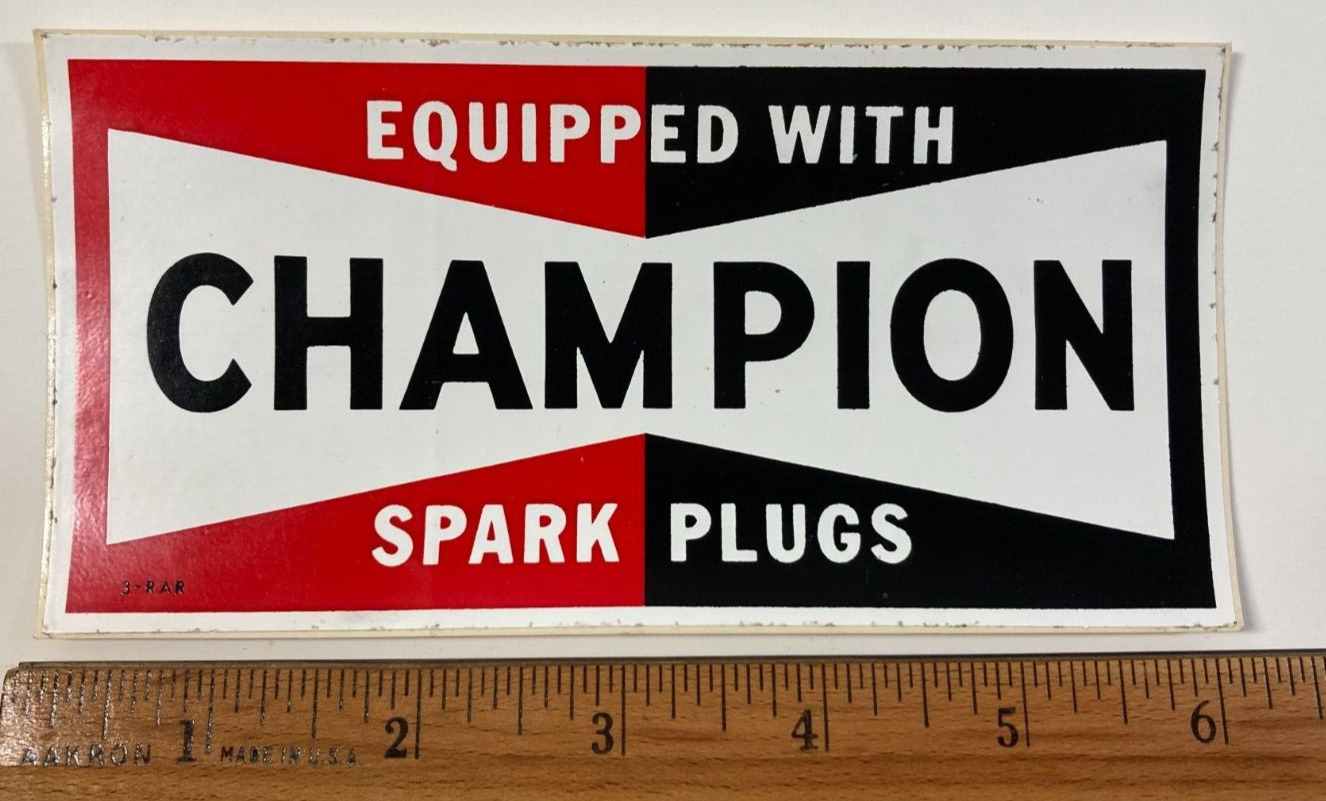 Equipped With Champion Spark Plugs 3\