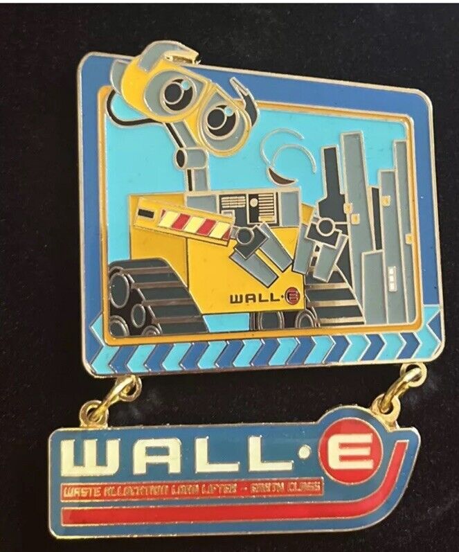 Rare Disney Pin 2010 Wall-E  Logo Dangle Frame Name Banner LE 250 NIP