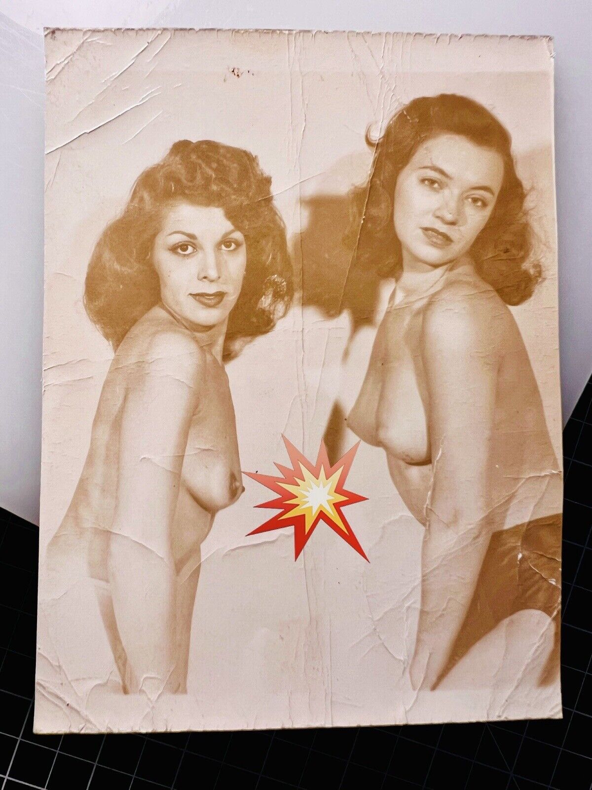 Vtg Original 50\'s June King & Friend Risque Cheesecake Pinup Glamour Busty Photo