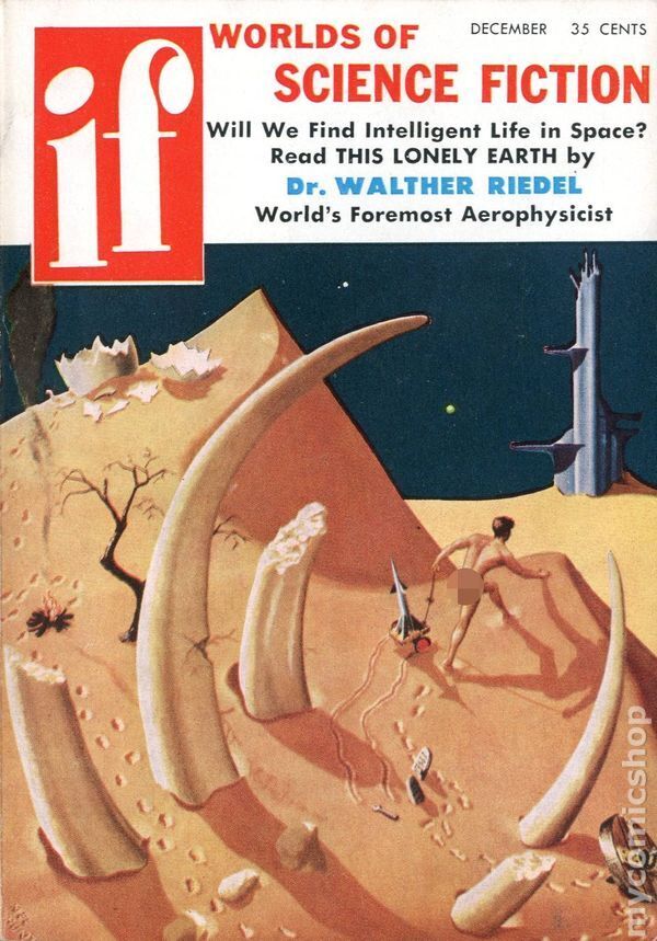 If Worlds of Science Fiction Vol. 7 #1 VG 1956 Stock Image Low Grade
