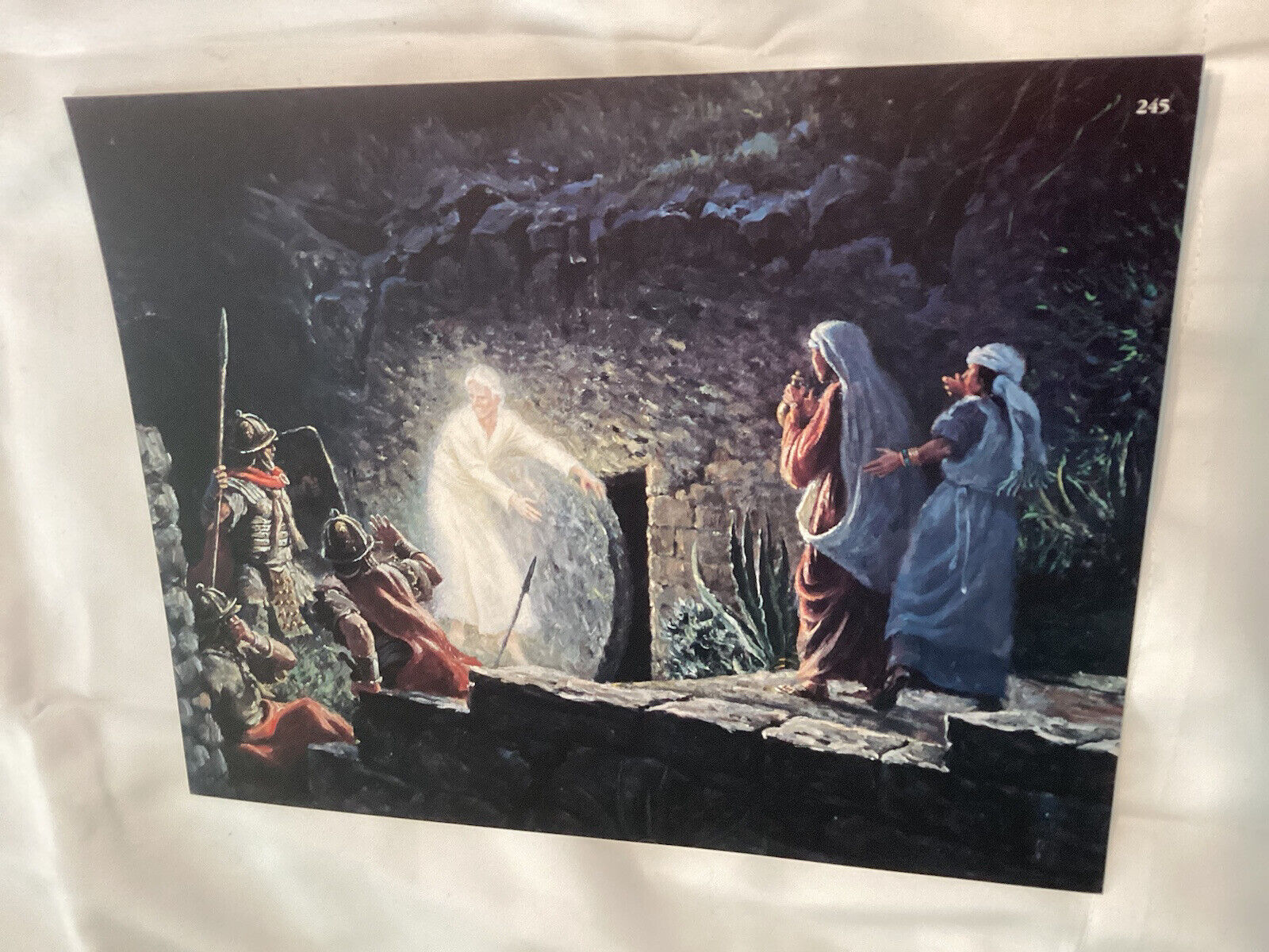 LDS Media Art Mormon 8.5x11in Jesus Christ Empty Tomb Bible Resurrection Matthew