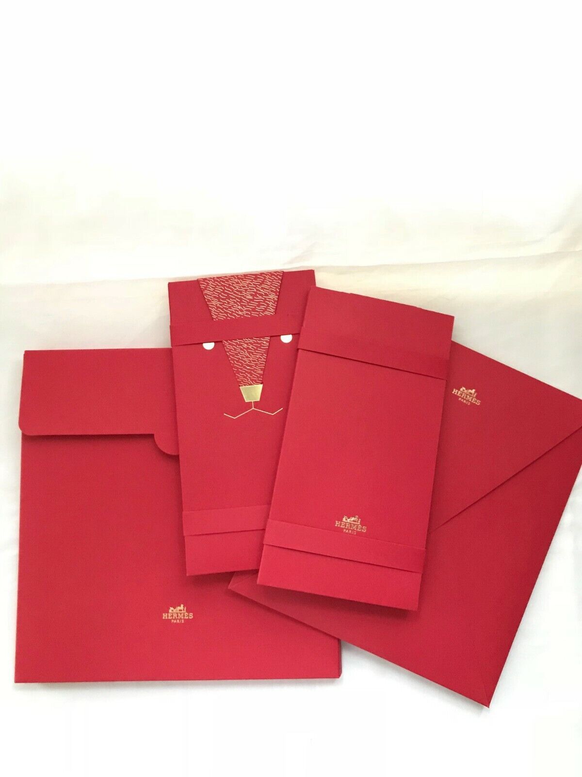 Hermes 2018 red packet envelope for trio kelly constance wallet petit h charm